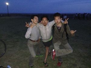 終了後、towayoga主宰のトシさんと記念撮影。いつもティーチングが絶妙な、ステキな先生です!