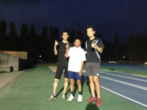 左からＴ君、Ａ君、朝倉。 (ピントずれスミマセン！)