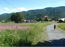 奥志賀高原ホテル前